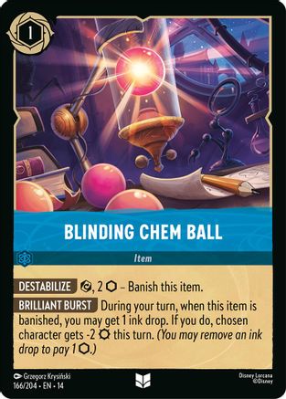 Blinding Chem Ball (166/204) - Hyperia City Cold Foil | Grognard Games