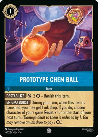 Prototype Chem Ball (167/204) - Hyperia City | Grognard Games