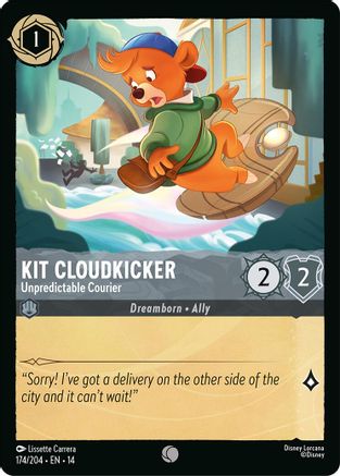 Kit Cloudkicker - Unpredictable Courier (174/204) - Hyperia City Cold Foil | Grognard Games