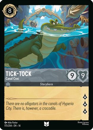 Tick-Tock - Canal Croc (175/204) - Hyperia City Cold Foil | Grognard Games