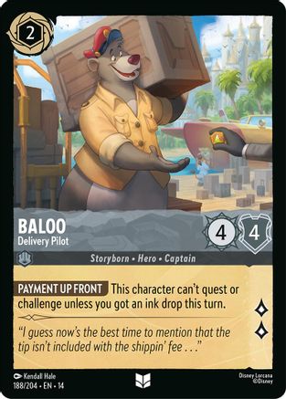 Baloo - Delivery Pilot (188/204) - Hyperia City Cold Foil | Grognard Games