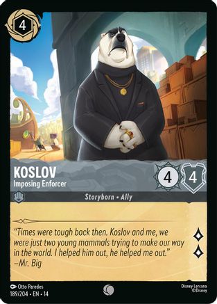 Koslov - Imposing Enforcer (189/204) - Hyperia City Cold Foil | Grognard Games