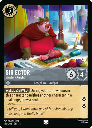 Sir Ector - Blustery Knight (190/204) - Hyperia City | Grognard Games