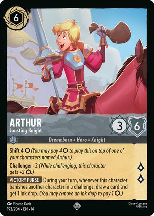 Arthur - Jousting Knight (193/204) - Hyperia City | Grognard Games