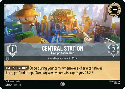Central Station - Transportation Hub (203/204) - Hyperia City Cold Foil | Grognard Games
