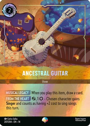 Ancestral Guitar (Epic) (207/204) - Hyperia City Holofoil | Grognard Games