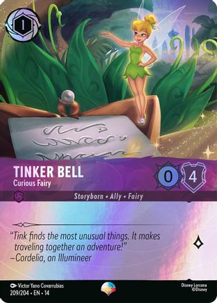 Tinker Bell - Curious Fairy (Epic) (209/204) - Hyperia City Holofoil | Grognard Games