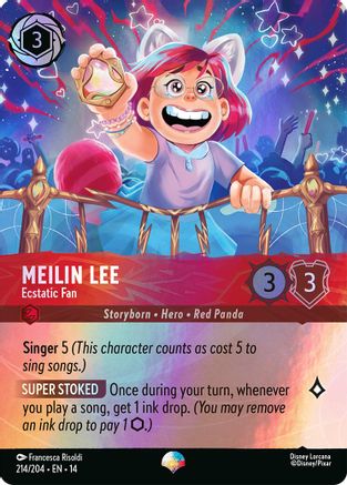 Meilin Lee - Ecstatic Fan (Epic) (214/204) - Hyperia City Holofoil | Grognard Games