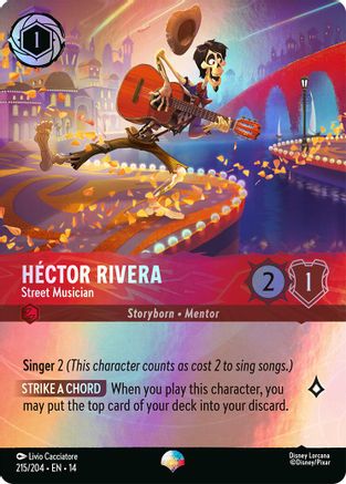 Hector Rivera - Street Musician (Epic) (215/204) - Hyperia City Holofoil | Grognard Games
