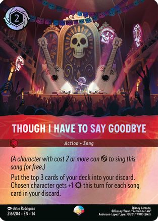 Though I Have to Say Goodbye (Epic) (216/204) - Hyperia City Holofoil | Grognard Games