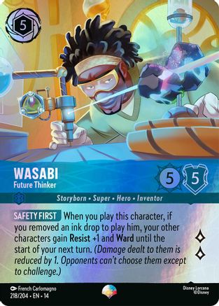Wasabi - Future Thinker (Epic) (218/204) - Hyperia City Holofoil | Grognard Games