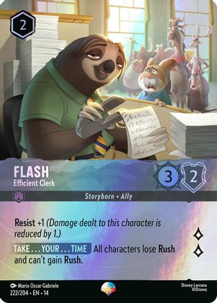 Flash - Efficient Clerk (Epic) (222/204) - Hyperia City Holofoil | Grognard Games