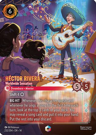 Hector Rivera - Worldwide Sensation (Enchanted) (232/204) - Hyperia City Holofoil | Grognard Games