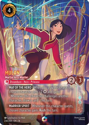 Mulan - Martial Arts Master (Enchanted) (234/204) - Hyperia City Holofoil | Grognard Games