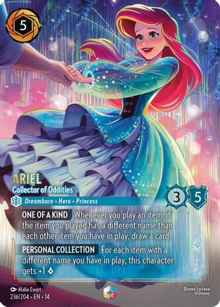 Ariel - Collector of Oddities (Enchanted) (236/204) - Hyperia City Holofoil | Grognard Games