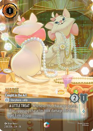 Marie - Caught in the Act (Enchanted) (238/204) - Hyperia City Holofoil | Grognard Games