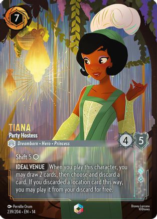 Tiana - Party Hostess (Enchanted) (239/204) - Hyperia City Holofoil | Grognard Games
