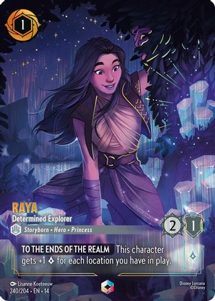 Raya - Determined Explorer (Enchanted) (240/204) - Hyperia City Holofoil | Grognard Games