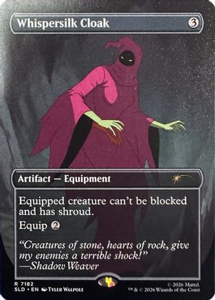 Whispersilk Cloak (7182) (SLD-7182) - Secret Lair Drop Series Foil | Grognard Games