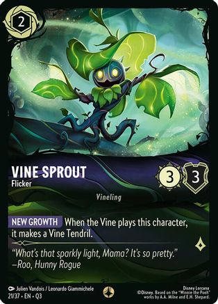 Vine Sprout - Flicker (21/37) - Illumineers Quest The Great Hunny Rescue | Grognard Games