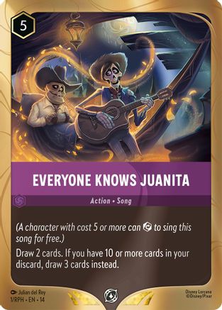 Everyone Knows Juanita (1) - Disney Lorcana Promo Cards Holofoil | Grognard Games