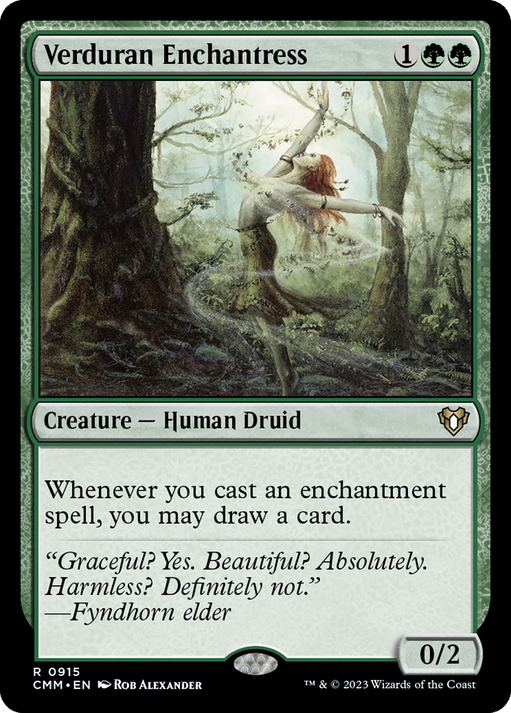 Verduran Enchantress [Commander Masters] | Grognard Games