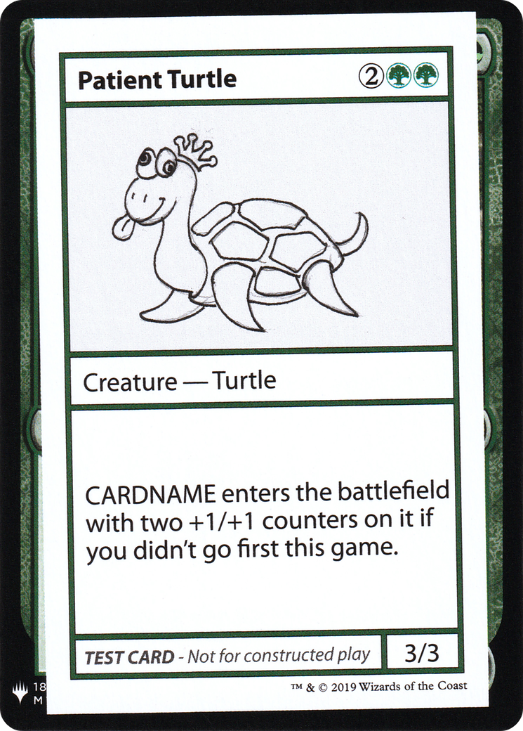 Patient Turtle [Mystery Booster Playtest Cards] | Grognard Games