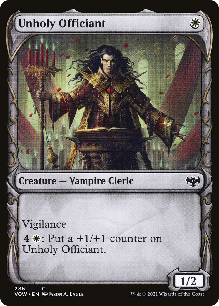 Unholy Officiant (Showcase Fang Frame) [Innistrad: Crimson Vow] | Grognard Games