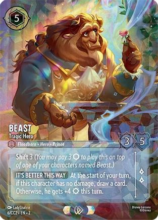 Beast - Tragic Hero (6) - Disney Lorcana Promo Cards Holofoil | Grognard Games