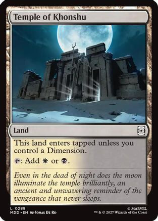 Temple of Khonshu (MDD-288) - Marvel: Darkhold Destiny Foil | Grognard Games
