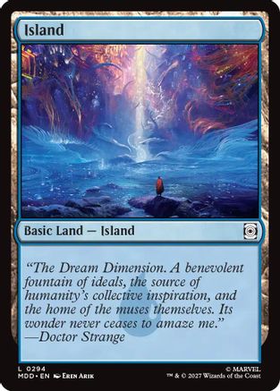 Island (0294) (MDD-294) - Marvel: Darkhold Destiny Foil | Grognard Games