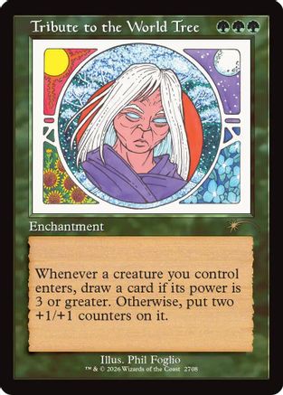 Tribute to the World Tree (Retro Frame) (SLD-2708) - Secret Lair Drop Series Foil | Grognard Games