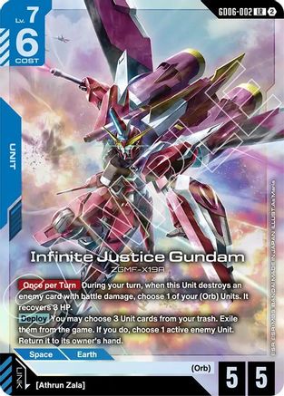 Infinite Justice Gundam - Stardust Trails (GD06-002) Holofoil | Grognard Games