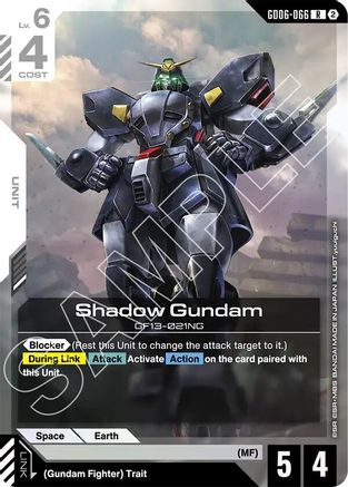 Shadow Gundam - Stardust Trails (GD06-066) Holofoil | Grognard Games
