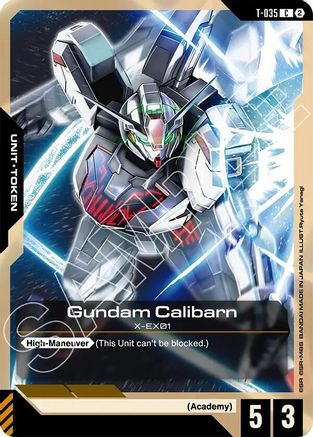 Gundam Calibarn (T-035) Token - Stardust Trails (T-035) | Grognard Games