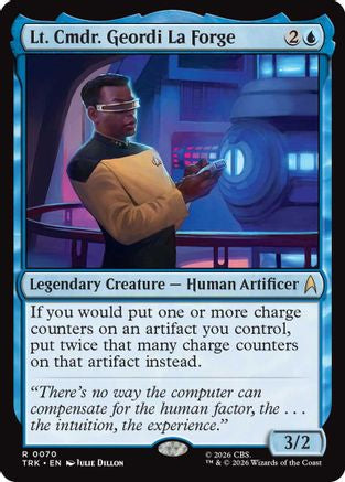 Lt. Cmdr. Geordi La Forge (TRK-070) - Star Trek Foil | Grognard Games