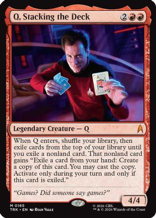 Q, Stacking the Deck (TRK-165) - Star Trek | Grognard Games