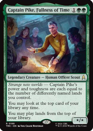Captain Pike, Fullness of Time (TRK-188) - Star Trek Foil | Grognard Games