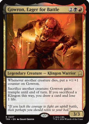 Gowron, Eager for Battle (TRK-237) - Star Trek | Grognard Games