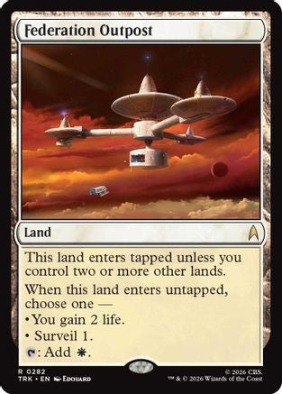 Federation Outpost (TRK-282) - Star Trek Foil | Grognard Games