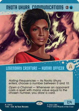 Nyota Uhura, Communications (Showcase) (TRK-412) - Star Trek Foil | Grognard Games