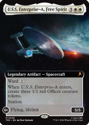 U.S.S. Enterprise-A, Free Spirit (Extended Art) (TRK-448) - Star Trek Foil | Grognard Games