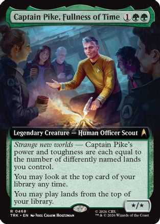 Captain Pike, Fullness of Time (Extended Art) (TRK-468) - Star Trek Foil | Grognard Games
