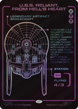 U.S.S. Reliant, From Hell's Heart (Showcase) (TRK-552) - Star Trek Foil | Grognard Games