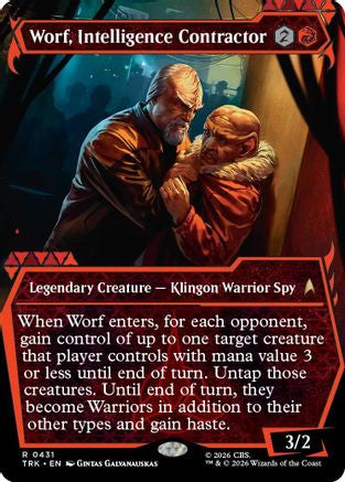 Worf, Intelligence Contractor (Showcase) (TRK-431) - Star Trek | Grognard Games