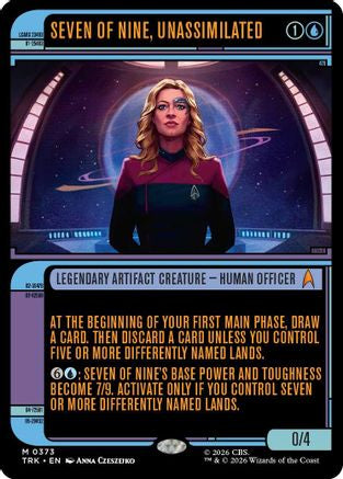 Seven of Nine, Unassimilated (Showcase) (TRK-373) - Star Trek Foil | Grognard Games
