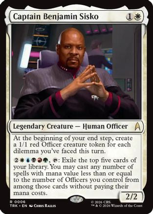Captain Benjamin Sisko (TRK-006) - Star Trek Foil | Grognard Games