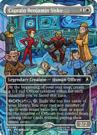 Captain Benjamin Sisko (Borderless) (TRK-344) - Star Trek | Grognard Games