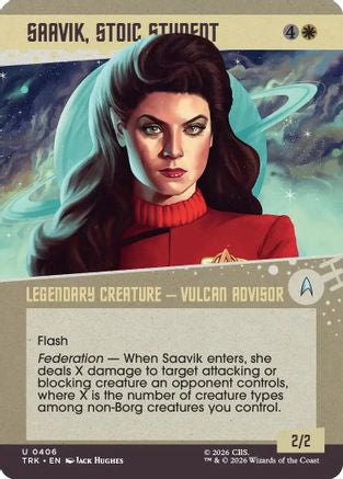 Saavik, Stoic Student (Showcase) (TRK-406) - Star Trek | Grognard Games