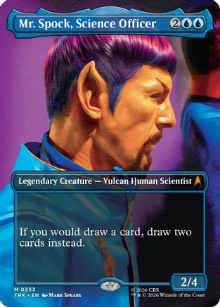 Mr. Spock, Science Officer (Borderless) (TRK-353) - Star Trek Foil | Grognard Games